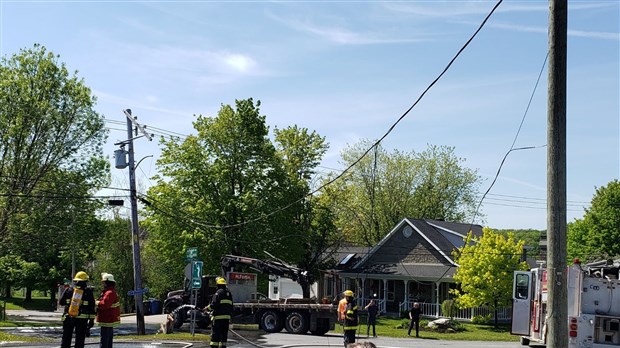 Début d'incendie d'une résidence de St-Victor sur la rue Principale