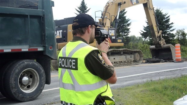 La SQ remet 5 constats d’infraction aux abords de chantiers routiers
