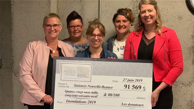 Inondations 2019 : un total de 207 669 $ en dons à redistribuer