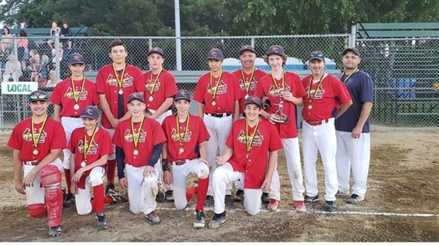 Les Cardinals de Beauce-Centre se rendent jusqu’en finale au Tournoi de baseball pee-wee bantam thermoform de Nicolet