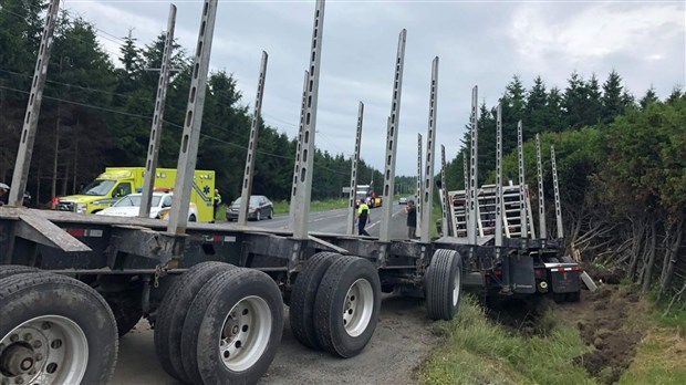 Un accident impliquant une voiture et un camion survient à Saint-Prosper