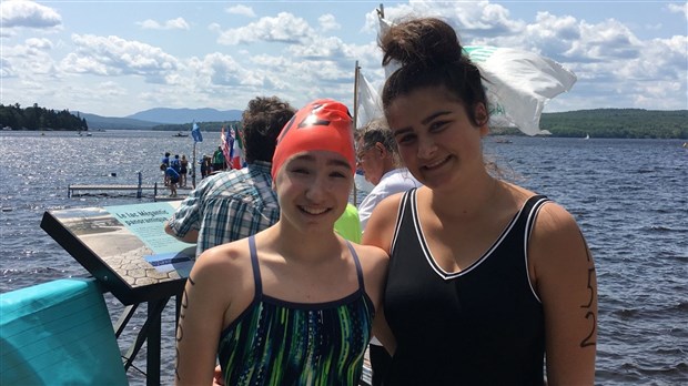 Deux nageuses du CNRB ont participé à la Traversée internationale du Lac-Mégantic