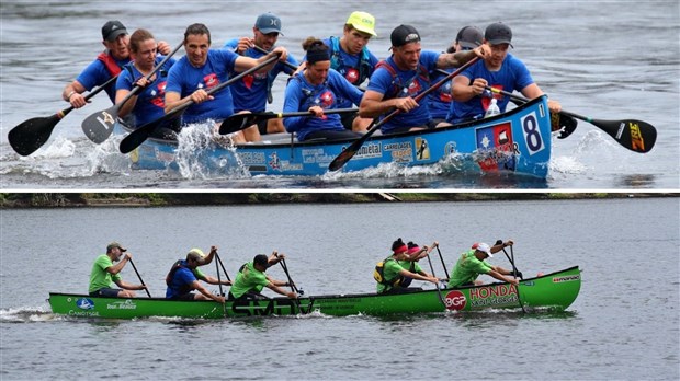 Le Drakkar de Beauce et le Club Canotage Beauce ont participé à une course à Trois-Rivières