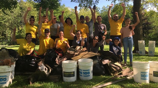 Mission 100 tonnes : 391 livres de déchets amassés en 3 heures à Sainte-Marie!