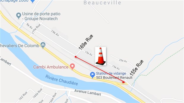 Travaux sur la 9e Avenue à Beauceville le 3 septembre