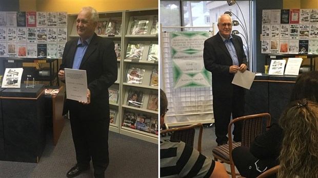L'auteur François Drouin procède au lancement de deux ouvrages
