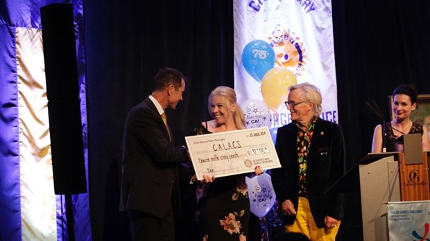 Le Club Rotary amasse 12 500$ pour le Calacs Chaudière-Appalaches 