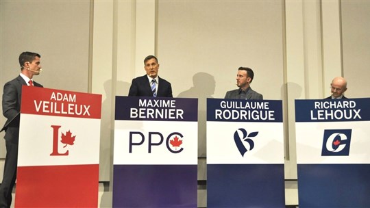 Débat électoral en Beauce : Maxime Bernier attaqué de toute part 