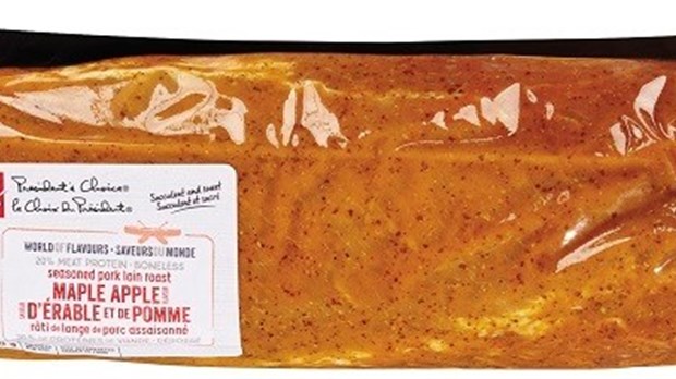 Rappel de rôti de longe de porc du Choix du Président