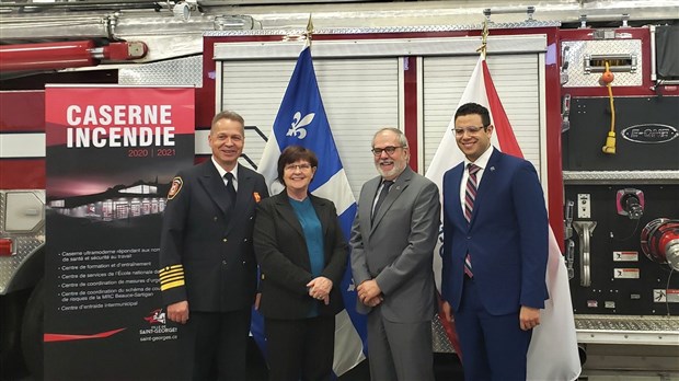 Le gouvernement du Québec finance pour 4,5 M$ la nouvelle caserne de pompiers de St-Georges