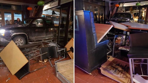 Une voiture a foncé dans le restaurant Le Journel à Saint-Joseph