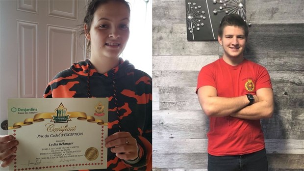 Des prix remis à deux jeunes du Corps de cadets 2898 Sainte-Marie