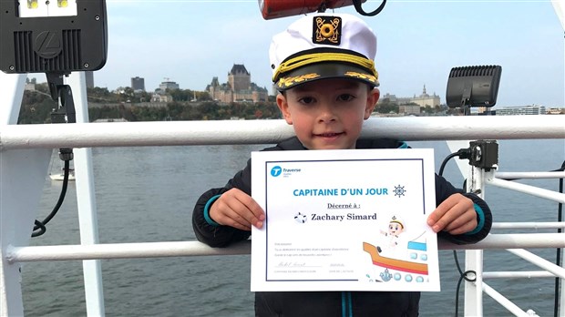Capitaine d'un jour à 6 ans pour Zachary Simard