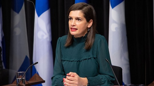 La vice-première ministre Geneviève Guilbault demande aux partis d'opposition d'être responsables