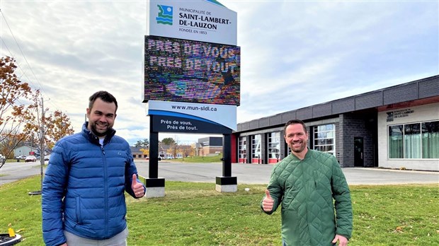 L’enseigne numérique de Saint-Lambert mise en fonction