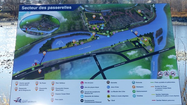 Des panneaux et des cartes touristiques installés à Saint-Georges