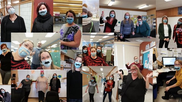 Des membres du personnel de l'école des Deux-Rives engagés pour le Movember