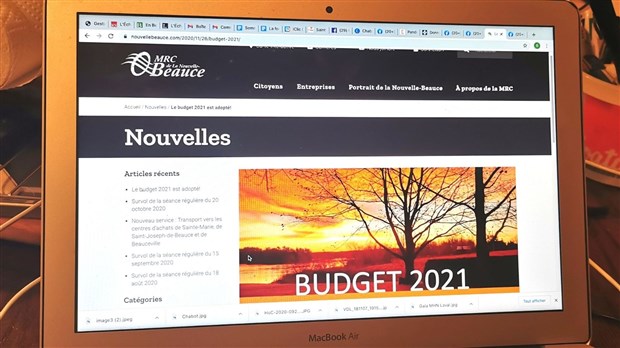 MRC de La Nouvelle-Beauce: budget en hausse de 1,6%