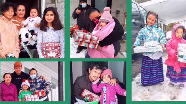 Le Carrefour jeunesse-emploi de Beauce-Nord fait plaisir à des familles immigrantes pour le temps des fêtes