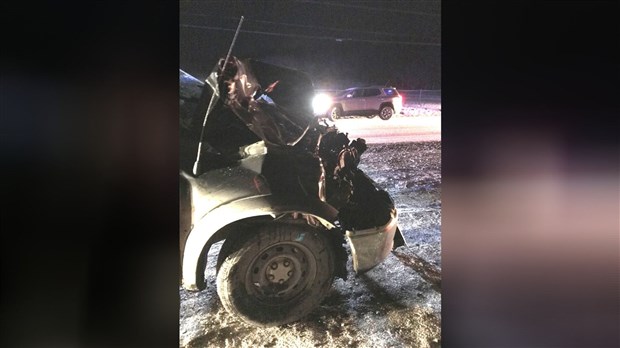 Un accident est survenu hier soir entre Saint-Martin et Saint-Gédéon