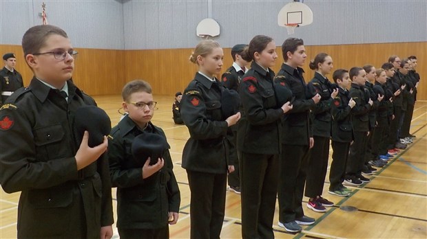 17 recrues au Corps de cadets de Sainte-Marie