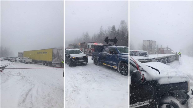 Un carambolage sur l'autoroute 73