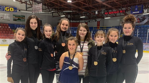 Neuf patineuses se démarquent à Saint-Georges