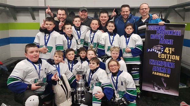 Victoire des Lynx de la Haute-Beauce au Tournoi novice-atome de Farnham