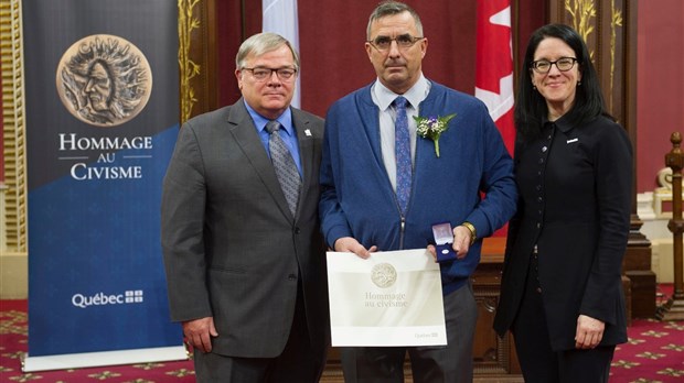 Mention d'honneur du civisme au Joselois Gildor Fortier