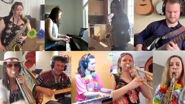 Les enseignants de musique de la CSBE chantent pour leurs élèves