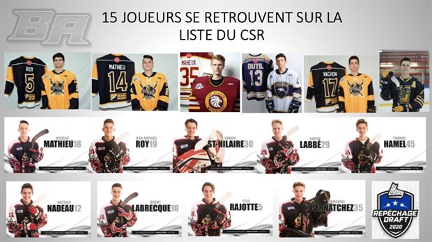 15 espoirs des Élites de Beauce-Appalaches au repêchage de la LHJMQ