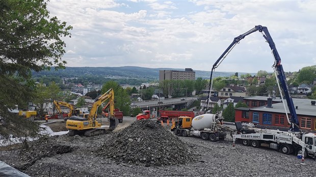 Caserne d'incendie de Saint-Georges: le chantier va bon train