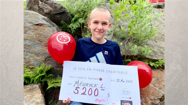 Medryck Lagrange s'est fait raser la tête pour 5 200 $!