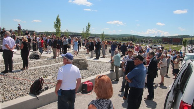 Inauguration de l'espace mémoire à Lac-Mégantic