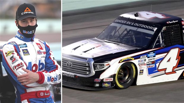 Raphaël Lessard en piste ce dimanche sur le circuit de Daytona