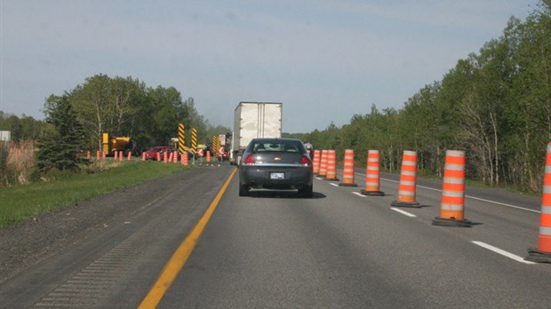 Un mois d'asphaltage sur l'Autoroute 73