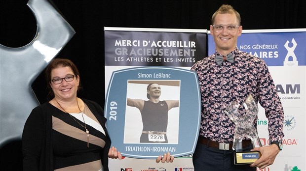 Simon Leblanc élu « athlète de l'année » au gala du mérite sportif beauceron