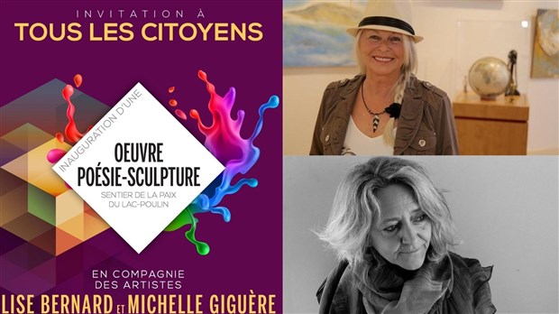 Le Lac Poulin invite la population à l’inauguration d’une oeuvre de « poésie-sculpture »