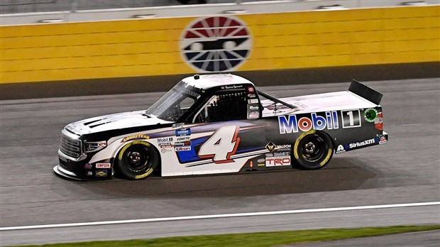 Le pilote Raphaël Lessard en piste ce soir à Las Vegas