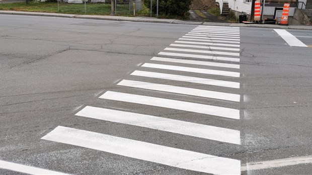Les traverses piétonnières finalement repeintes