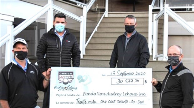 Plus de 30 000 $ pour la Fondation Audrey-Lehoux