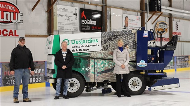 Une nouvelle « zamboni » au Centre sportif La Guadeloupe grâce à Desjardins