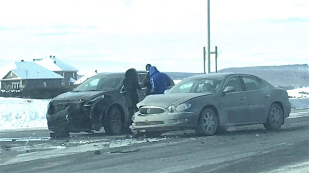 Collision légère à Saint-Georges