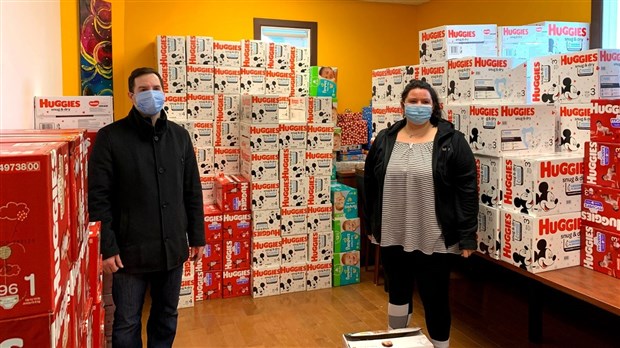 8 000 $ en couches remis à la Maison de la Famille Beauce-Etchemins