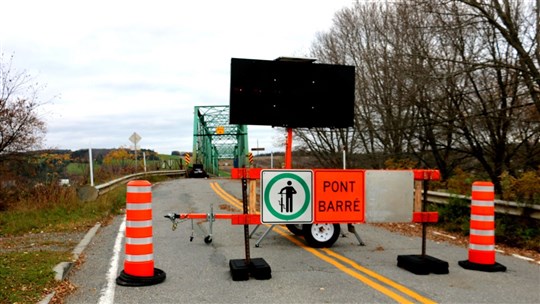 Prolongement de la fermeture du pont à Saint-Joseph-de-Beauce