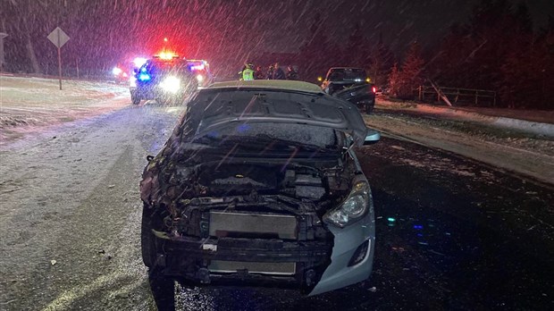 Trois véhicules impliqués dans un accident à Saint-Frédéric