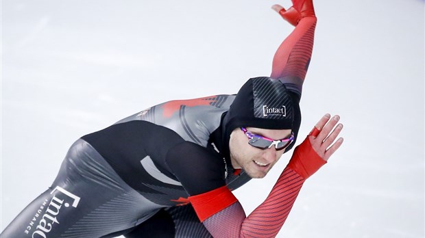 Laurent Dubreuil établit un record personnel et décroche l'or sur 500 m à Calgary