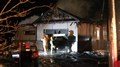 Un garage ravagé par les flammes à Saint-Elzéar