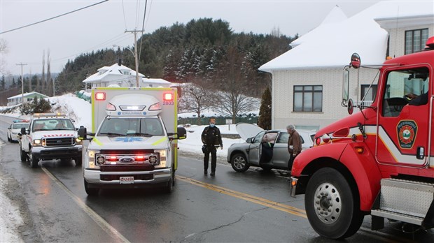 Collision mineure à Beauceville