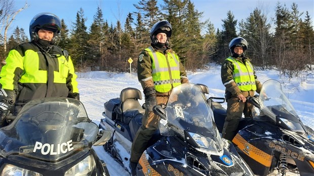 Vols de motoneiges en Nouvelle-Beauce